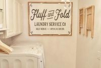 Amazing diy laundry room makeover with farmhouse style ideas 32