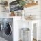 Amazing diy laundry room makeover with farmhouse style ideas 45