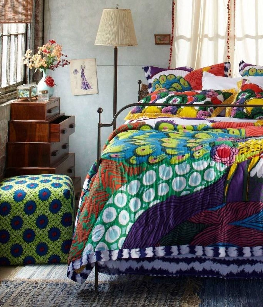 Comfy Boho Bedroom Decor With Attractive Color Ideas 07