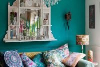 Comfy boho bedroom decor with attractive color ideas 13