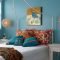 Comfy boho bedroom decor with attractive color ideas 16