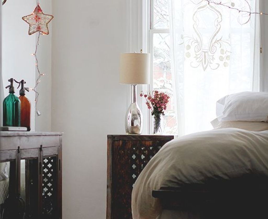 Comfy Boho Bedroom Decor With Attractive Color Ideas 21