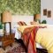 Comfy boho bedroom decor with attractive color ideas 37