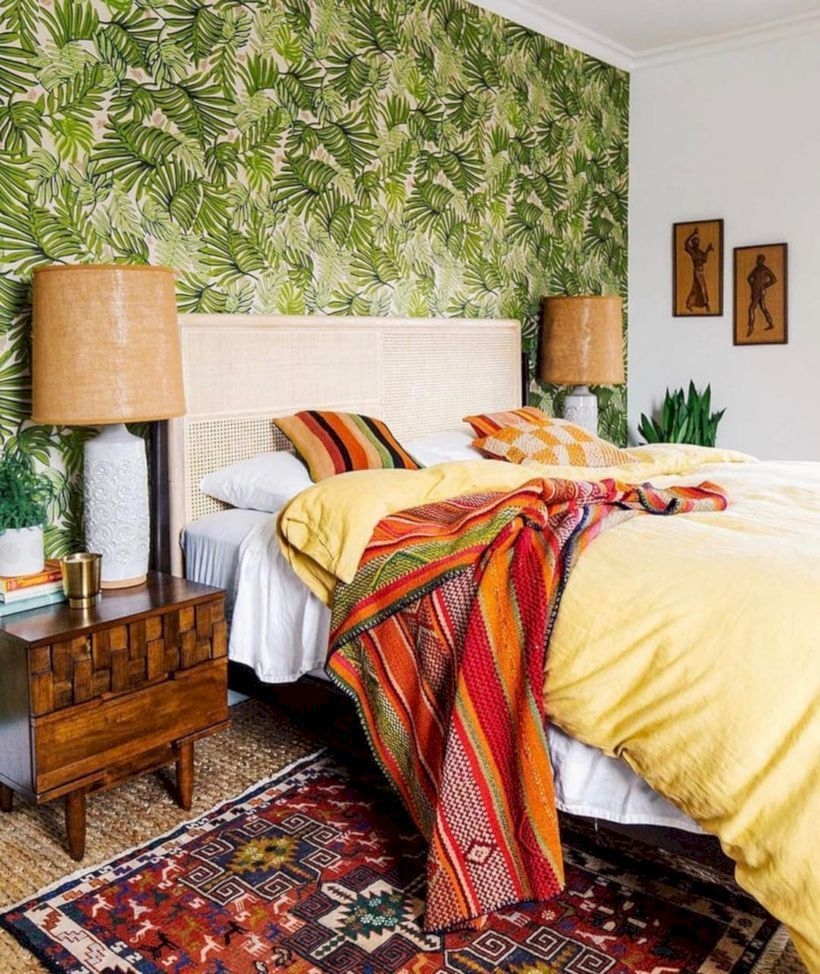 Comfy Boho Bedroom Decor With Attractive Color Ideas 37