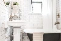 Lovely modern farmhouse design for bathroom remodel ideas 01