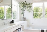 Lovely modern farmhouse design for bathroom remodel ideas 30