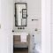 Lovely modern farmhouse design for bathroom remodel ideas 34