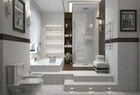 Lovely modern farmhouse design for bathroom remodel ideas 44
