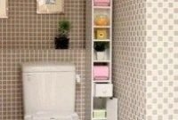 Minimalist small bathroom storage ideas to save space 24