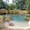 Modern small backyard ideas with swimming pool design 32