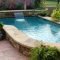 Modern small backyard ideas with swimming pool design 34