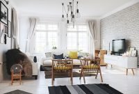 Comfy scandinavian living room design ideas 43