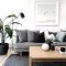 Comfy scandinavian living room design ideas 47