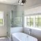 Cozy master bathroom bathtub remodel ideas 17