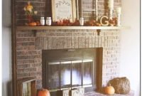 Creative rustic christmas fireplace mantel décor ideas 01
