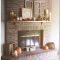 Creative rustic christmas fireplace mantel décor ideas 01