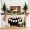 Creative rustic christmas fireplace mantel décor ideas 04
