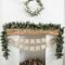 Creative rustic christmas fireplace mantel décor ideas 05