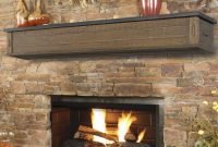 Creative rustic christmas fireplace mantel décor ideas 07