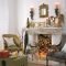 Creative rustic christmas fireplace mantel décor ideas 11