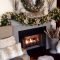 Creative rustic christmas fireplace mantel décor ideas 26