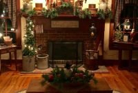 Creative rustic christmas fireplace mantel décor ideas 42