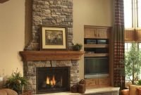 Fabulous rock stone fireplaces ideas for christmas décor 03