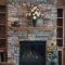 Fabulous rock stone fireplaces ideas for christmas décor 11