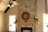 Fabulous rock stone fireplaces ideas for christmas décor 27