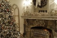 Fabulous rock stone fireplaces ideas for christmas décor 34