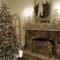 Fabulous rock stone fireplaces ideas for christmas décor 34