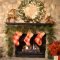 Gorgoeus rustic stone fireplace with christmas décor 17