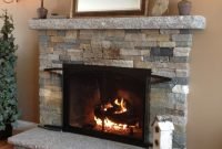 Gorgoeus rustic stone fireplace with christmas décor 27
