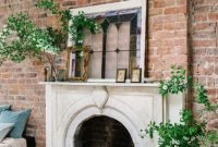 Gorgoeus rustic stone fireplace with christmas décor 30
