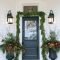 Lovely farmhouse christmas porch decor and design ideas 22