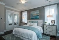 Modern romantic coastal bedroom decoration ideas 04