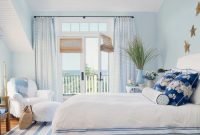 Modern romantic coastal bedroom decoration ideas 22