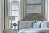 Modern romantic coastal bedroom decoration ideas 40