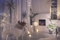 Popular apartment balcony for christmas décor ideas 02