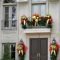 Popular apartment balcony for christmas décor ideas 03