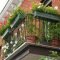 Popular apartment balcony for christmas décor ideas 36