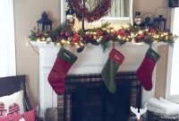 Stunning fireplace mantel decor for christmas ideas 15