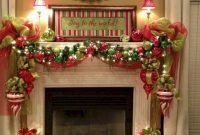 Stunning fireplace mantel decor for christmas ideas 18