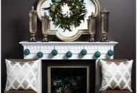 Stunning fireplace mantel decor for christmas ideas 20