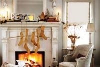 Stunning fireplace mantel decor for christmas ideas 21