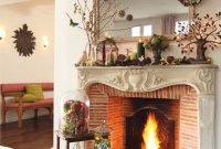 Stunning fireplace mantel decor for christmas ideas 29
