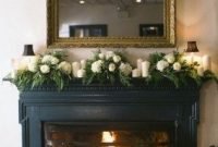 Stunning fireplace mantel decor for christmas ideas 39