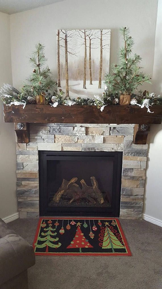 Stunning Fireplace Mantel Decor For Christmas Ideas 44