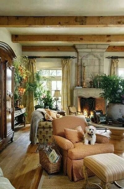 Stylish French Country Living Room Design Ideas 07