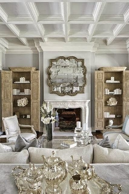 Stylish French Country Living Room Design Ideas 19